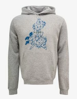 Saint Laurent Grey Clown Hoodie