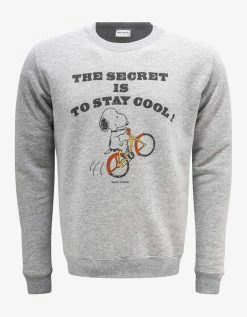 Grey Saint Laurent Snoopy Sweatshirt