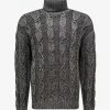 Saint Laurent Grey Turtleneck Sweater Clothing