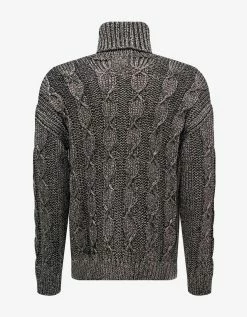 Saint Laurent Grey Turtleneck Sweater Clothing