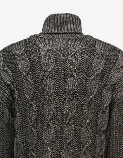 Saint Laurent Grey Turtleneck Sweater Clothing