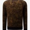 Saint Laurent Leopard Print Wool-Blend Sweater Clothing