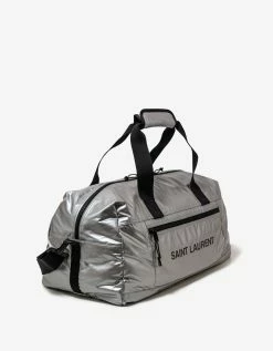 Saint Laurent Metallised Nylon Nuxx Duffle Bag