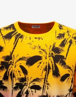 Saint Laurent Clothing Multicolour Palm Trees Print Sweatshirt
