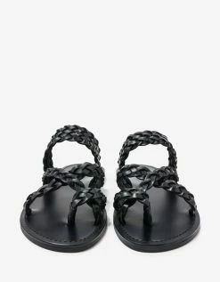 Budget ๐ Saint Laurent Neil Black Braided Leather ๐ฉด Sandals ๐ 11 Saint Laurent Neil Black Braided Leather Sandals