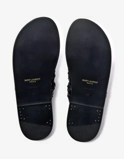 Budget ๐ Saint Laurent Neil Black Braided Leather ๐ฉด Sandals ๐ 13 Saint Laurent Neil Black Braided Leather Sandals