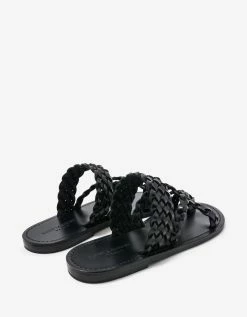 Budget ๐ Saint Laurent Neil Black Braided Leather ๐ฉด Sandals ๐ 15 Saint Laurent Neil Black Braided Leather Sandals