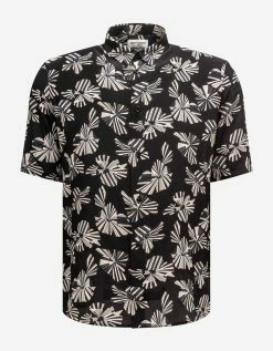 Saint Laurent Origami Print Silk Shirt