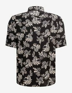 Saint Laurent Origami Print Silk Shirt
