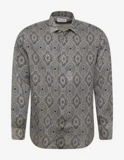 Saint Laurent Clothing Paisley Print Wool Shirt