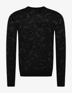 Saint Laurent Radio Jacquard Oversized Sweater