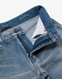 Saint Laurent Santa Monica Blue Distressed Skinny Jeans