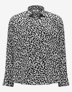 Saint Laurent Clothing Sparkle Print Silk Shirt