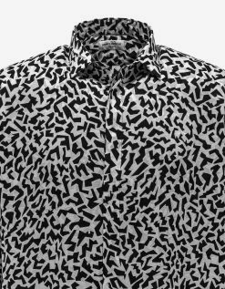 Saint Laurent Clothing Sparkle Print Silk Shirt