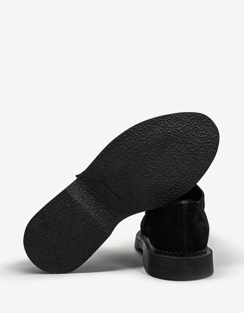 New ๐ Saint Laurent Teddy 10 Black Suede Monk Strap ๐ Shoes ๐ 7 Saint Laurent Teddy 10 Black Suede Monk Strap Shoes