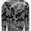 Saint Laurent Tropical Leaves Graphic Sweater