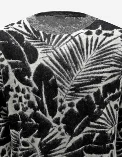 Best deal ⨠Saint Laurent Tropical Leaves Graphic Sweater 𧨠8 Saint Laurent Tropical Leaves Graphic Sweater