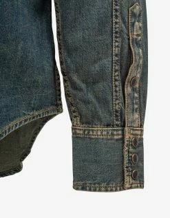 Saint Laurent Shirts Vintage Blue Western Denim Shirt
