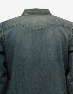 Saint Laurent Shirts Vintage Blue Western Denim Shirt