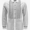 Saint Laurent Clothing White Bib Shirt