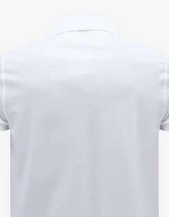 Saint Laurent White Monogram Polo T-Shirt Clothing