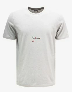 Saint Laurent Bruno V. Roels Paint Logo Rive Gauche T-Shirt Clothing