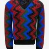 Saint Laurent Zigzag Graphic Wool-Blend Sweater