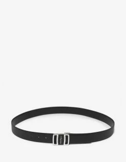 Salvatore Ferragamo Black Leather Vara Buckle Reversible Belt Accessories