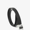 Salvatore Ferragamo Black Leather Vara Buckle Reversible Belt Accessories