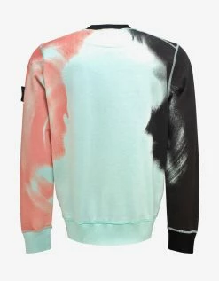 Stone Island Clothing Aqua Motion Saturation Graphic Sweatshirt