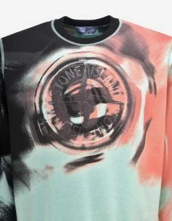 Stone Island Clothing Aqua Motion Saturation Graphic Sweatshirt