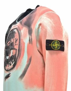 Stone Island Clothing Aqua Motion Saturation Graphic Sweatshirt