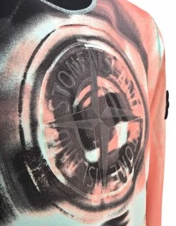 Stone Island Clothing Aqua Motion Saturation Graphic Sweatshirt