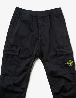 Stone Island Clothing Black Cargo Trousers