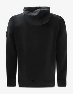 Stone Island Black Compass Badge Hoodie Clothing