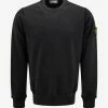 Stone Island Black Compass Badge Sweatshirt Clothing