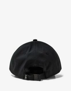 Stone Island Black Compass Logo Baseball Cap Accessories