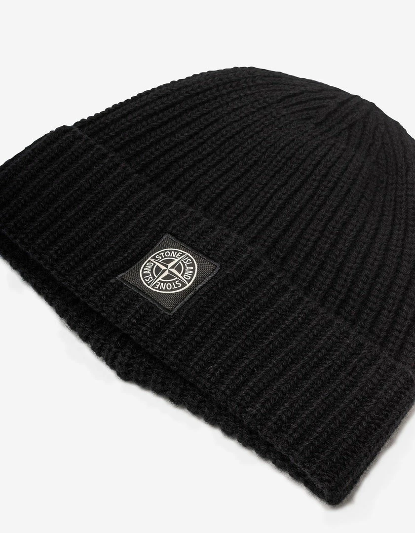 Budget π₯ Stone Island Accessories Black Logo Patch Wool Beanie Hat π 5 Stone Island Accessories Black Logo Patch Wool Beanie Hat