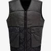 Stone Island Black Modified Panama 6/3 Ht Nylon Gilet Clothing