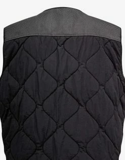 Stone Island Black Modified Panama 6/3 Ht Nylon Gilet Clothing