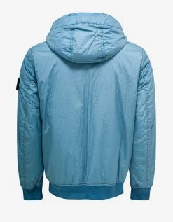 Stone Island Blue Garment Dyed Crinkle Reps R-NY Jacket Clothing