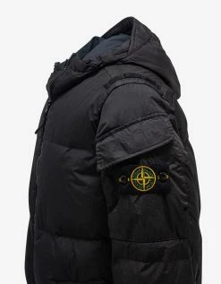 Stone Island Crinkle Reps R-NY Black Down Jacket Clothing