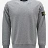 Stone Island Clothing Dust Grey Compass Logo Sweatshirt