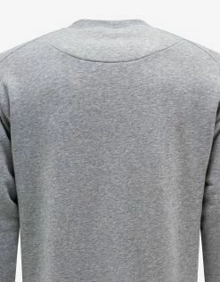 Stone Island Clothing Dust Grey Compass Logo Sweatshirt