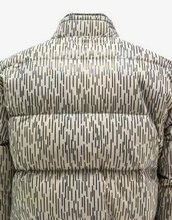 Stone Island Clothing Ecru Naslan Light Watro Rain Camo Down Jacket