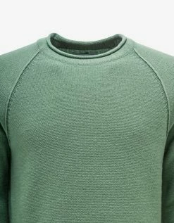 Stone Island Green Logo Sweater Clothing