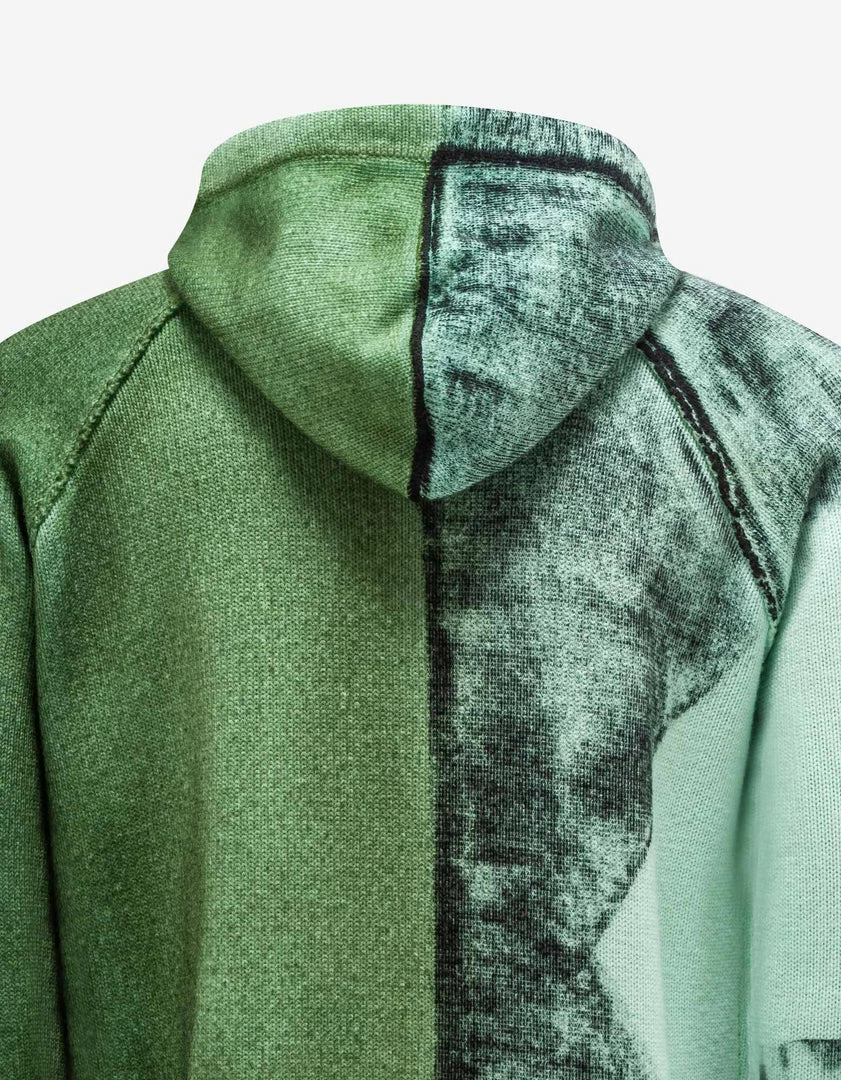 Discount β¨ Stone Island Aqua Motion Saturation Logo Knitted Hoodie π 7 Stone Island Aqua Motion Saturation Logo Knitted Hoodie