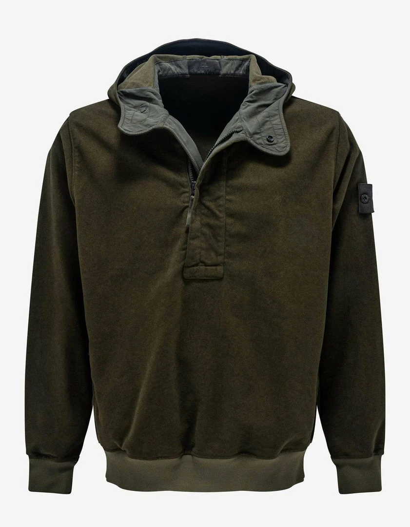 Best Sale π Stone Island Green Nylon-Blend Hooded Jacket π 3 Stone Island Green Nylon-Blend Hooded Jacket