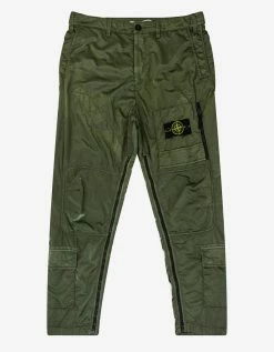 Stone Island Green Nylon Raso-TC Helicopter Pants Clothing