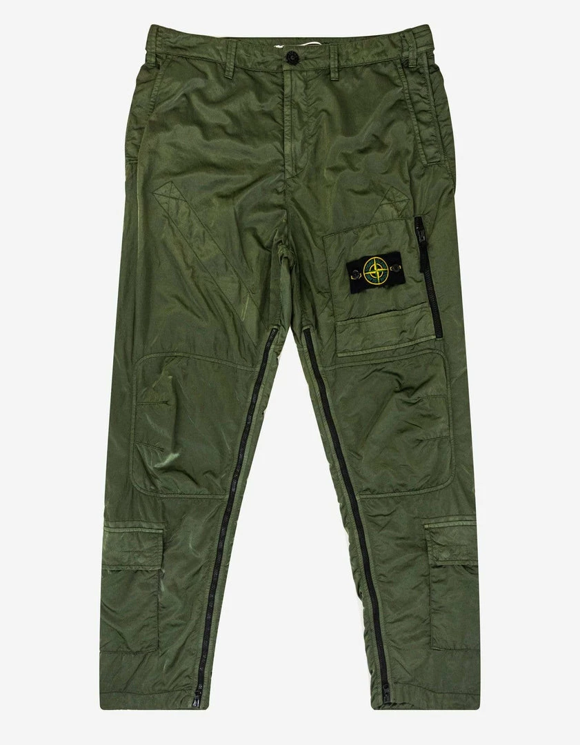Deals ❤️ Stone Island Green Nylon Raso-TC Helicopter Pants Clothing ✔️ 3 Stone Island Green Nylon Raso-TC Helicopter Pants Clothing